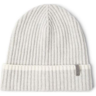 Brunello Cucinelli Knit beanie in Light Grey at Nordstrom, Size X-Small