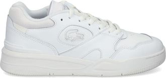 Lacoste Lineshot leather sneakers - men - Polyester/Leather/Polyester/Rubber - 9.5 - White