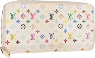Louis Vuitton Pre-owned Wallets, female, White, Size: ONE SIZE Pre-owned Vintage Canvas Wallet