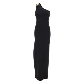 Elisabetta Franchi Abito Red Carpet in maglia punto stoffa - Dames - Avondkleed - Zwart - S - Kleedjes