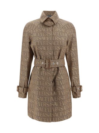Versace Cotton Blend Trench Coat