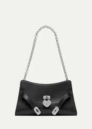 Alexander McQueen Locke Mini Leather Shoulder Bag