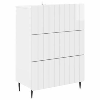 vidaXL Cajonera 66 X 34,5 X 92 Cm Madera De Ingenier&iacute;a Brillante Vidaxl