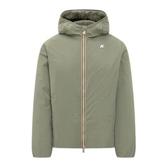 K-Way K-Way, Light Jackets, male, Green, Size: 2XL Jack Plain Warm Jacket