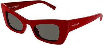 Saint Laurent Ladies Black Cat Eye Sunglasses SL702 004