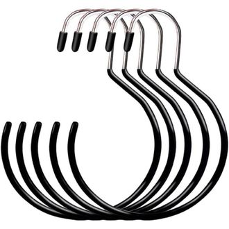 OEM Juego De 5 Soportes Antideslizantes Para Toallas Y Bufandas - Estructura Met&aacute;lica Con Revestimiento De Pl&aacute;stico, Vers&aacute;tiles, Suaves Y F&aacute;ciles De Coloc