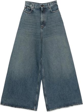 Balenciaga Flared Denim Jeans - Dames - Loose Fit Jeans - Blauw - W27 - Denim - Jeans