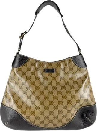 Gucci Pre-owned Shoulder Bags, female, Brown, Size: ONE SIZE Pre-owned Vintage Shoulder Bag