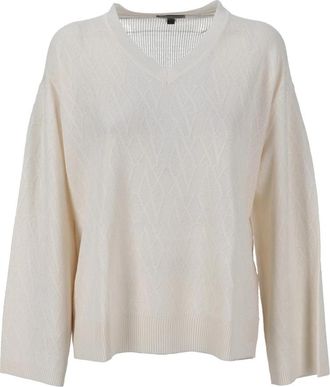 A|X Armani Exchange Stijlvol Col. F0024 Shirt - Dames - V-hals truien - Beige - L - Truien & Vesten