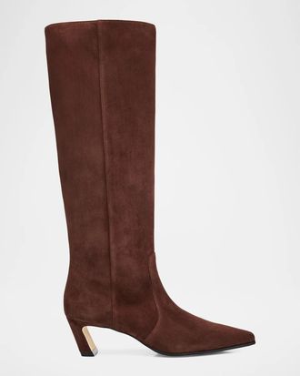 Stuart Weitzman 50mm Stassi Suede Knee-High Boots