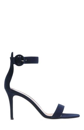 Gianvito Rossi Portofino 85 Sandals in Blue Leather at Nordstrom, Size 39.5