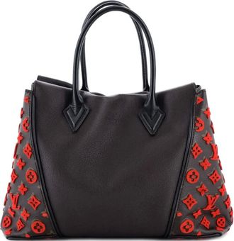 Louis Vuitton W Monogram Tuffetage Leather PM tote bag - Bruin