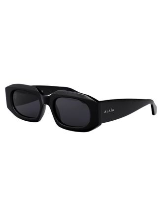 Alaia AA0086S Sculpted Acetate Sunglasses - Black