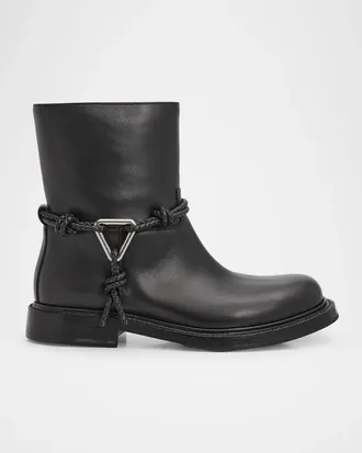 Bottega Veneta James Leather Ankle Boots