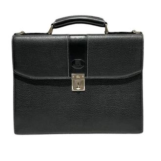 Burberry Pre-owned Handbags, female, Black, Size: ONE SIZE Pre-owned Leather Business Bag