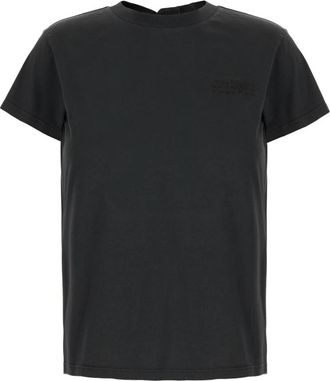 Maison Margiela T-Shirt - Dames - T-shirts - Zwart - S - Katoen - Tops