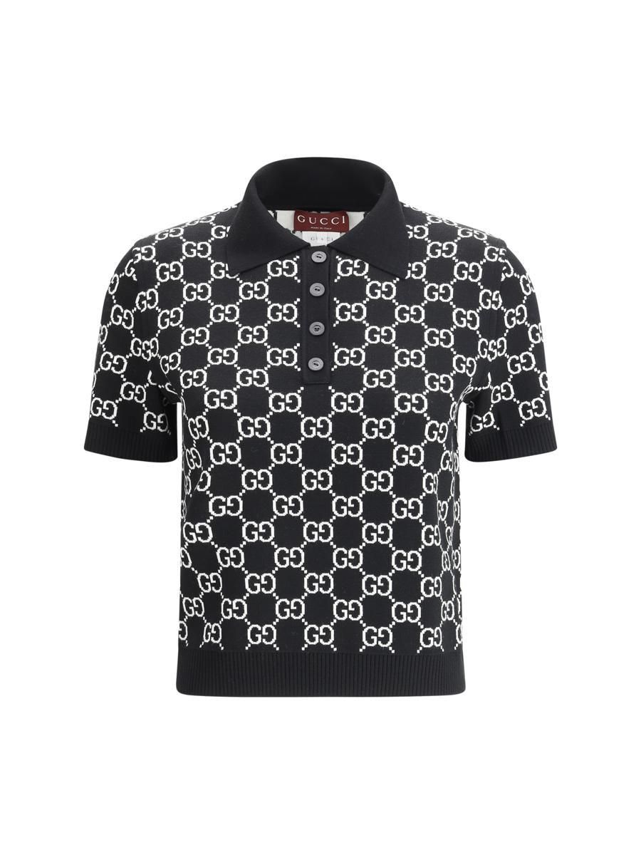 Gucci polo shirt gg print clearance
