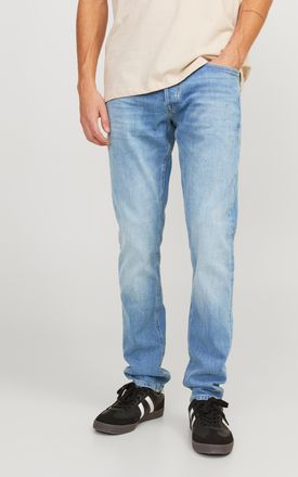 Jack & Jones Slim-fit-Jeans JACK & JONES JJIGLENN JJWARD JJ 322 N, Herren, Gr. 30, L&auml;nge 34, blau (blau denim), Denim/Jeans, Obermaterial: 99% Baumwolle, 1% Elasth