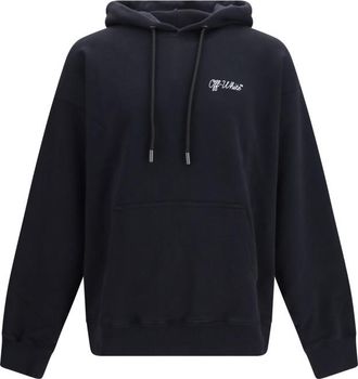 Off-white Black Relaxed Logo Hoodie