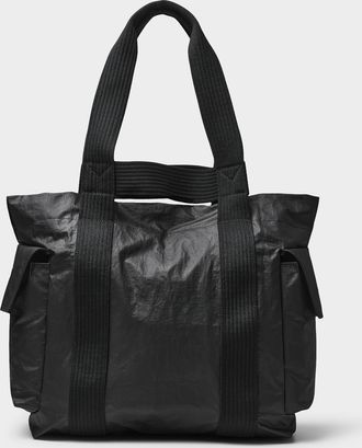 Yohji Yamamoto Paper-effect canvas tote