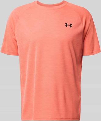 Under Armour T-Shirt mit Label-Print Modell Tech in Rot, Gr&ouml;&szlig;e XXXL