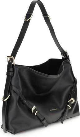 Givenchy Womens Voyou Shoulder Bag Black Calf Leather Bos