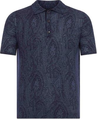 Etro Cotton Blend Polo Shirt