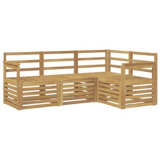 vidaXL Juegos De Sof&aacute;s 4 Pcs Blanco 187,5 X 128,5 X 73 Cm Vidaxl