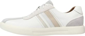 Clarks Sneakers - Heren - Schoenen - Wit - Maat: 44 EU Su&egrave;de