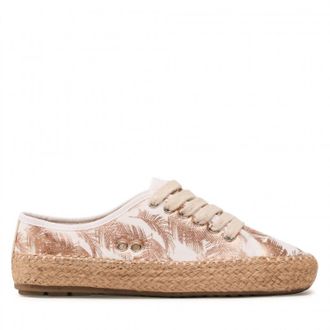 Emu Womens Agonis Espadrille Trainers In White Palm