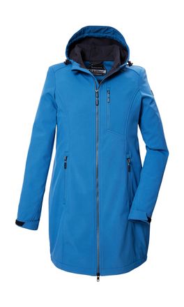 Killtec Softshellparka KILLTEC KOS 370 WMN SFTSHLL PRK, Damen, Gr. 36, blau (ocean), Oberstoff: Oberseite: 90% Polyester, 10% Elasthan, R&uuml;ckseite: 100% Polyes