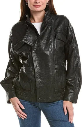 Bardot Oversized Leather Jacket