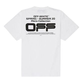Off-white SS20 Wavy Line White Short Sleeve Oversize OMAA038R201850040110