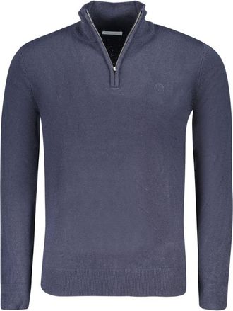 North Sails Mens Quarterzip Cotton Sweater - Grey - Size X-Large