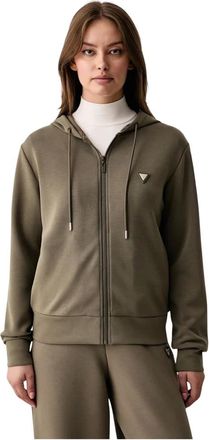 Guess Sudadera Olympe con cremallera - Sweatshirts & Hoodies - Mujer - Verde - 2XS