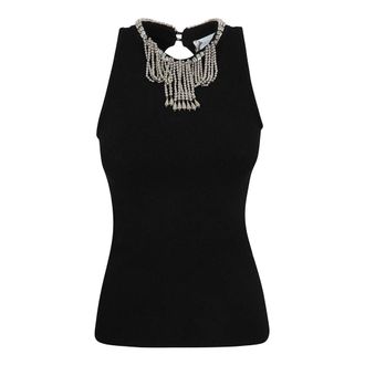 Paco Rabanne Sleeveless Tops, female, Black, Size: XS Sleeveless Top