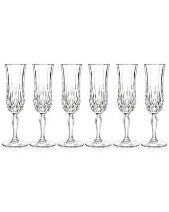 Barski Set Of 6 4.4Oz Champagne Flutes