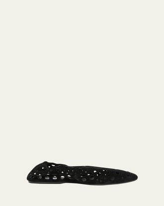 Alaia Neo Vienne Suede Slippers