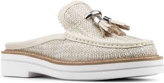 Donald J Pliner Tassel Mule in Beige/Silver at Nordstrom, Size 8.5