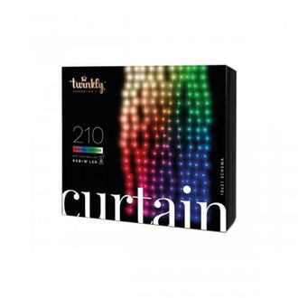 Twinkly Curtain - Luces Led De Cortina Controladas Por Aplicaci&oacute;n Con 210 Leds Rgb + W. 1,5 X 2,1 Metros - Twinkly