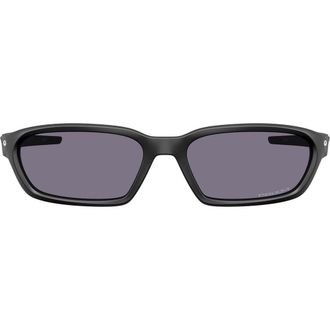 Oakley Terraforma 58mm Prizm Rectangular Sunglasses in Matte Black /Prizm Grey at Nordstrom