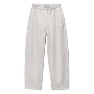 Alexander Wang Alexander Wang Crystal Mid-Rise Relaxed Sweatpant - Trousers - Mujer - Gris - 2XS