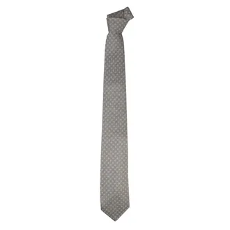 LUIGI BORRELLI NAPOLI Ties, male, Gray, Size: ONE SIZE Geometric Tie