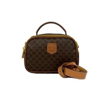 Celine Pre-owned Cross Body Bags, female, Brown, Size: ONE SIZE Pre-owned Macadam Triomphe Leather Mini Shoulder Bag