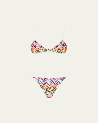 Missoni Chevron Crochet Two-Piece Swimsuit