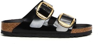 Birkenstock Arizona Big Buckle - Dames - Sandalen - Zwart - 39 EU - Leer - Schoenen