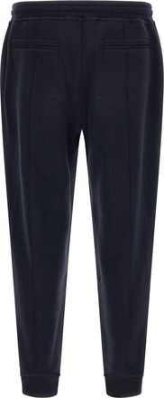Brunello Cucinelli Cotton, Cashmere and Silk Blend Joggers - Navy