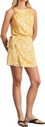 Tanya Taylor Lydia Mini Skirt In Ochre/cream
