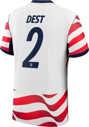 Nike Sergi&ntilde;o Dest USMNT 2026 Match Home Nike Mens Aero-FIT Soccer Jersey in White | NN203993592-USM