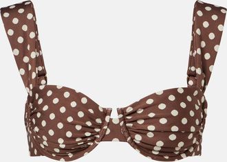 Montce Swim Bella polka-dot bikini top